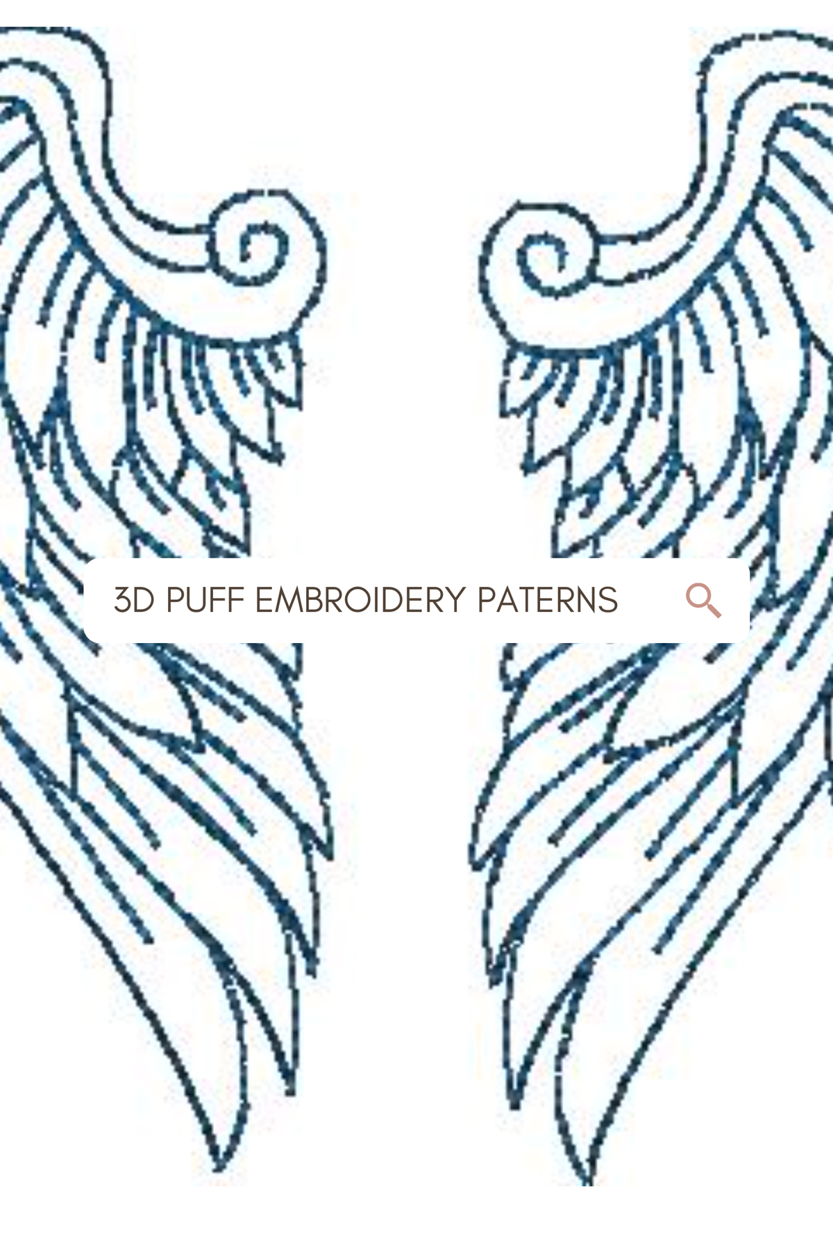 3D Puff embroidery patterns