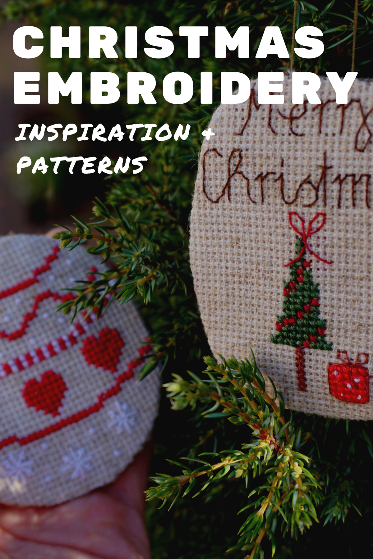 30 Festive Christmas Embroidery Designs - meshthread.com