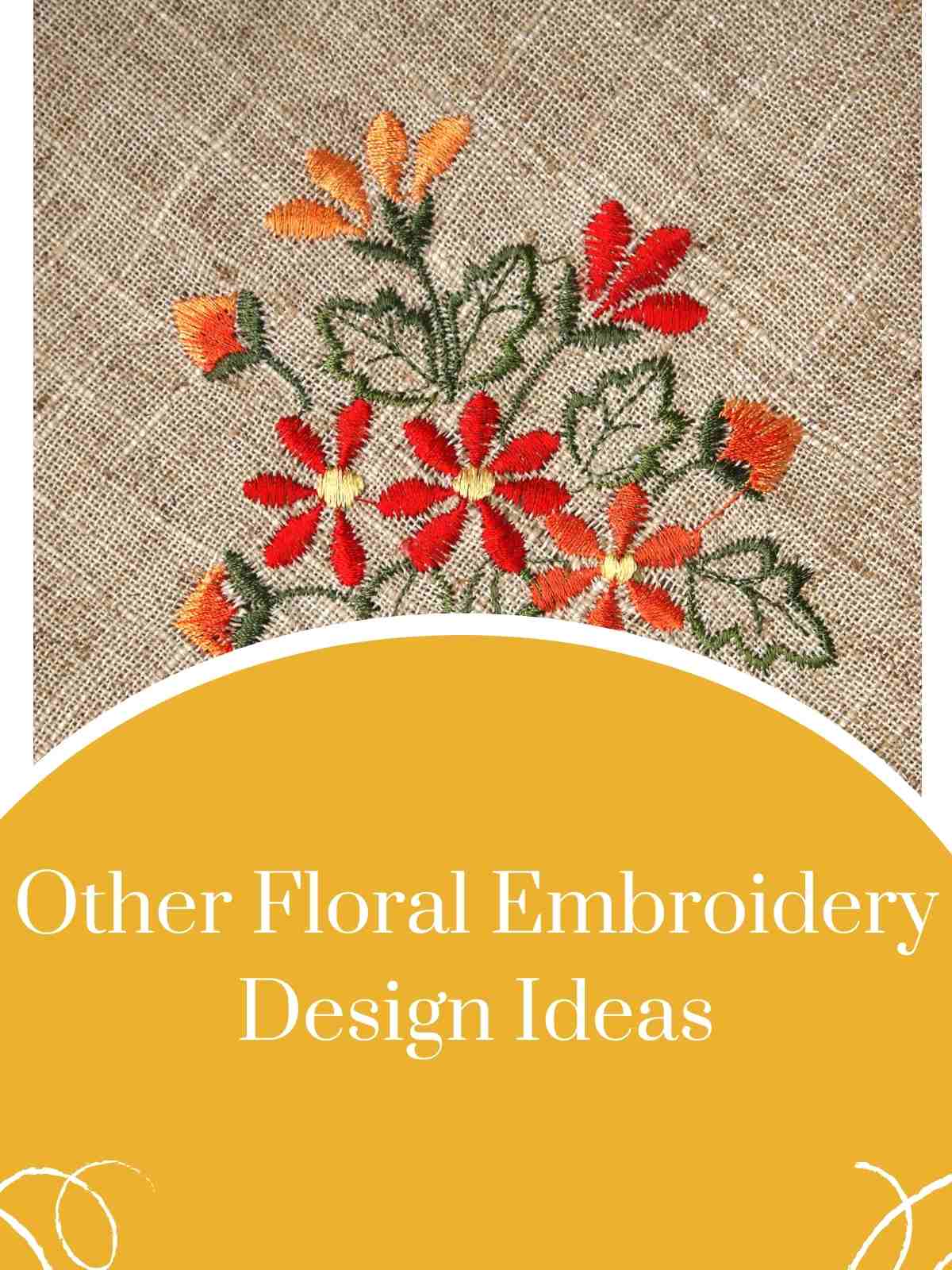 Floral embroidery patterns and designs