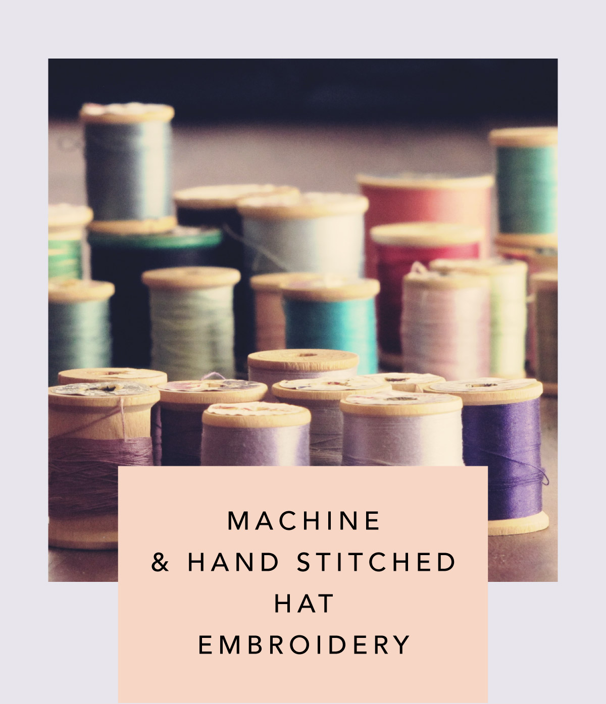 Hand Stitched Hat Embroidery
