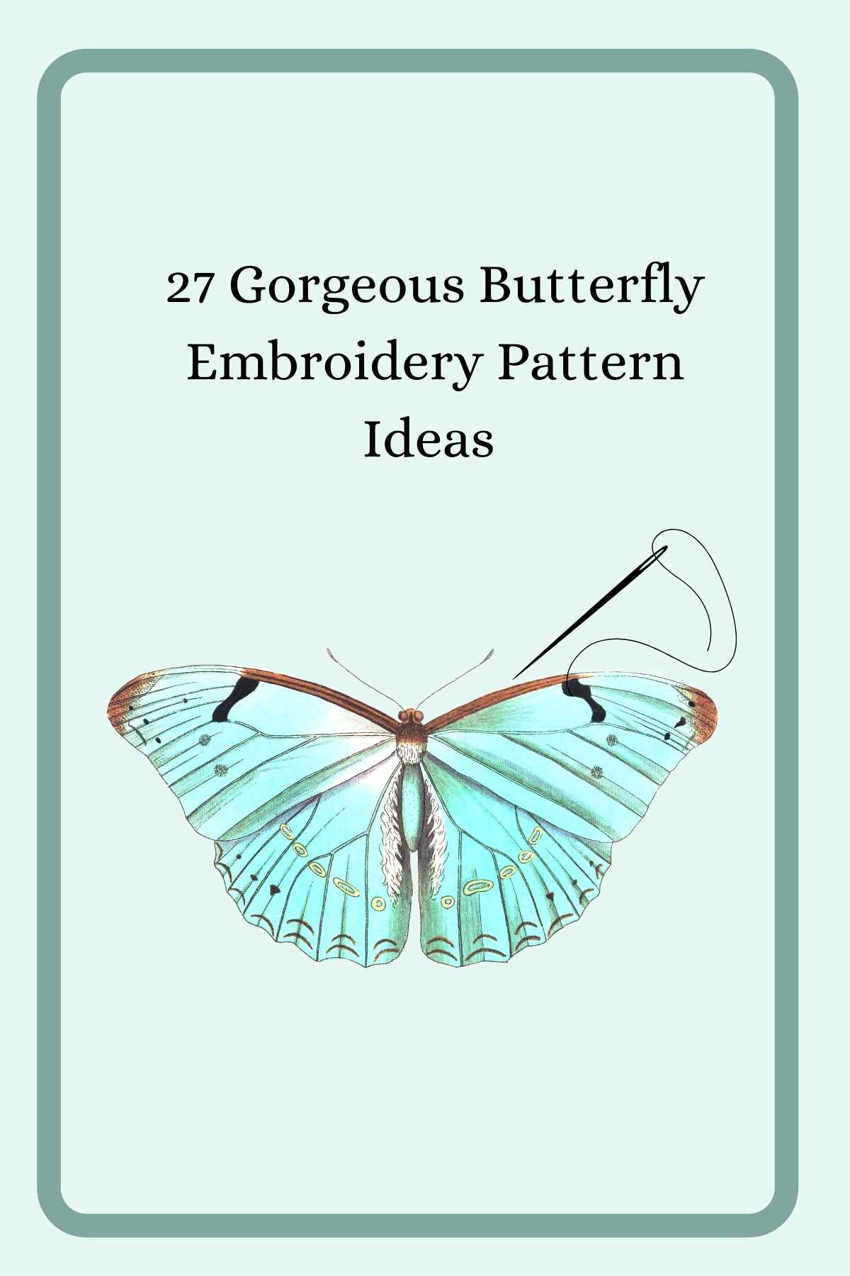 Butterfly embroidery patterns