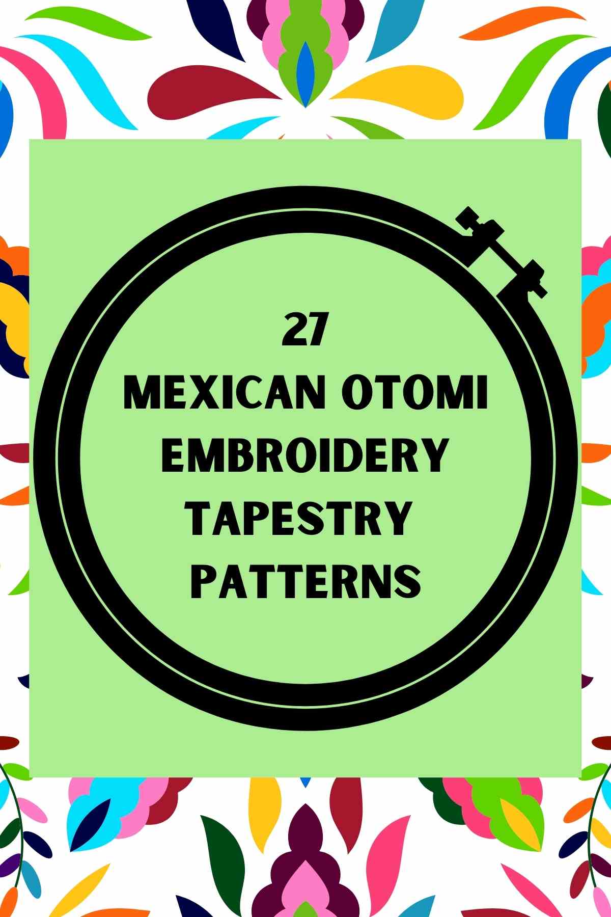 Mexican Otomi Embroidery Tapestry Patterns 