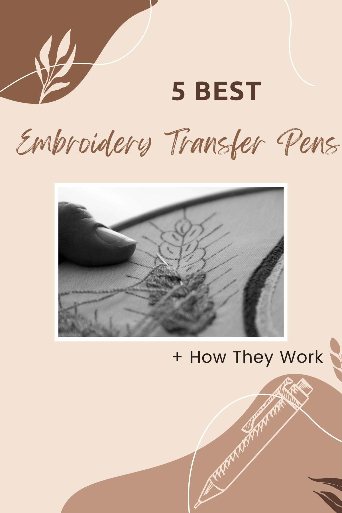 How Do Embroidery Transfer Pens Work?