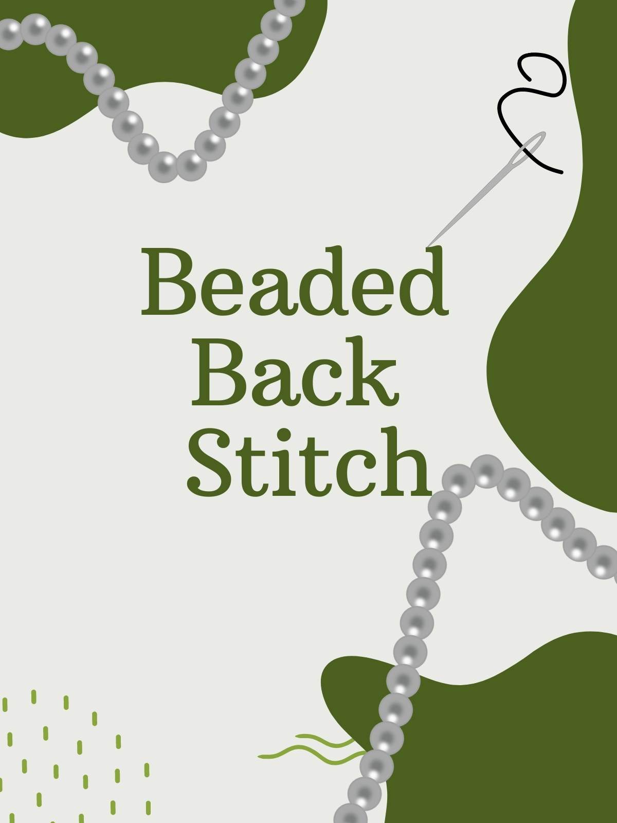 How to do Beaded Back Stitch