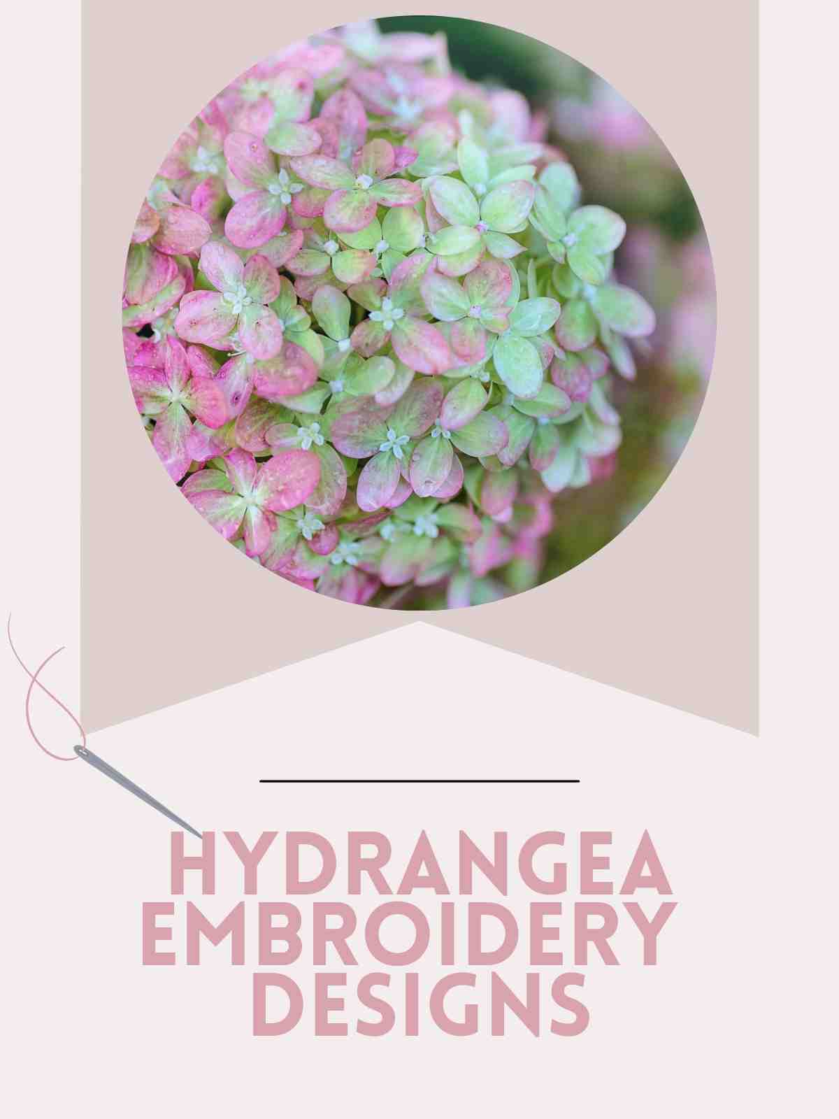 Hydrangea Flower Hand Embroidery Designs