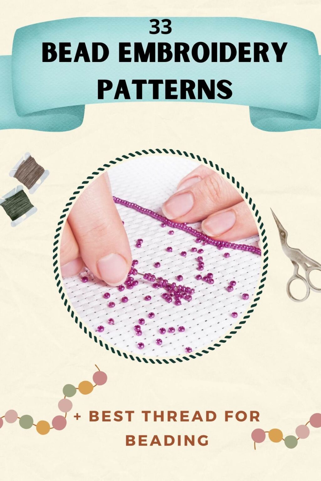 33 Bead Embroidery Patterns + Best Thread for Beading - meshthread.com