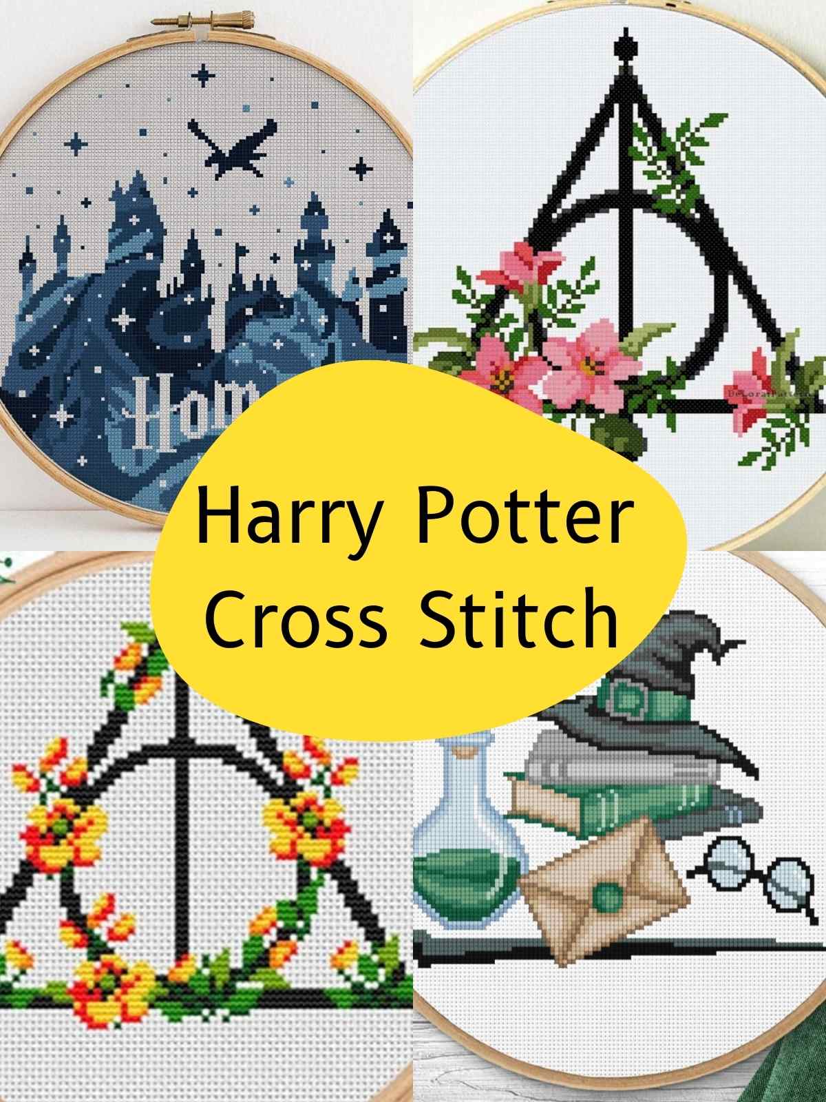Harry Potter patterns for embroidery and cross stitch 