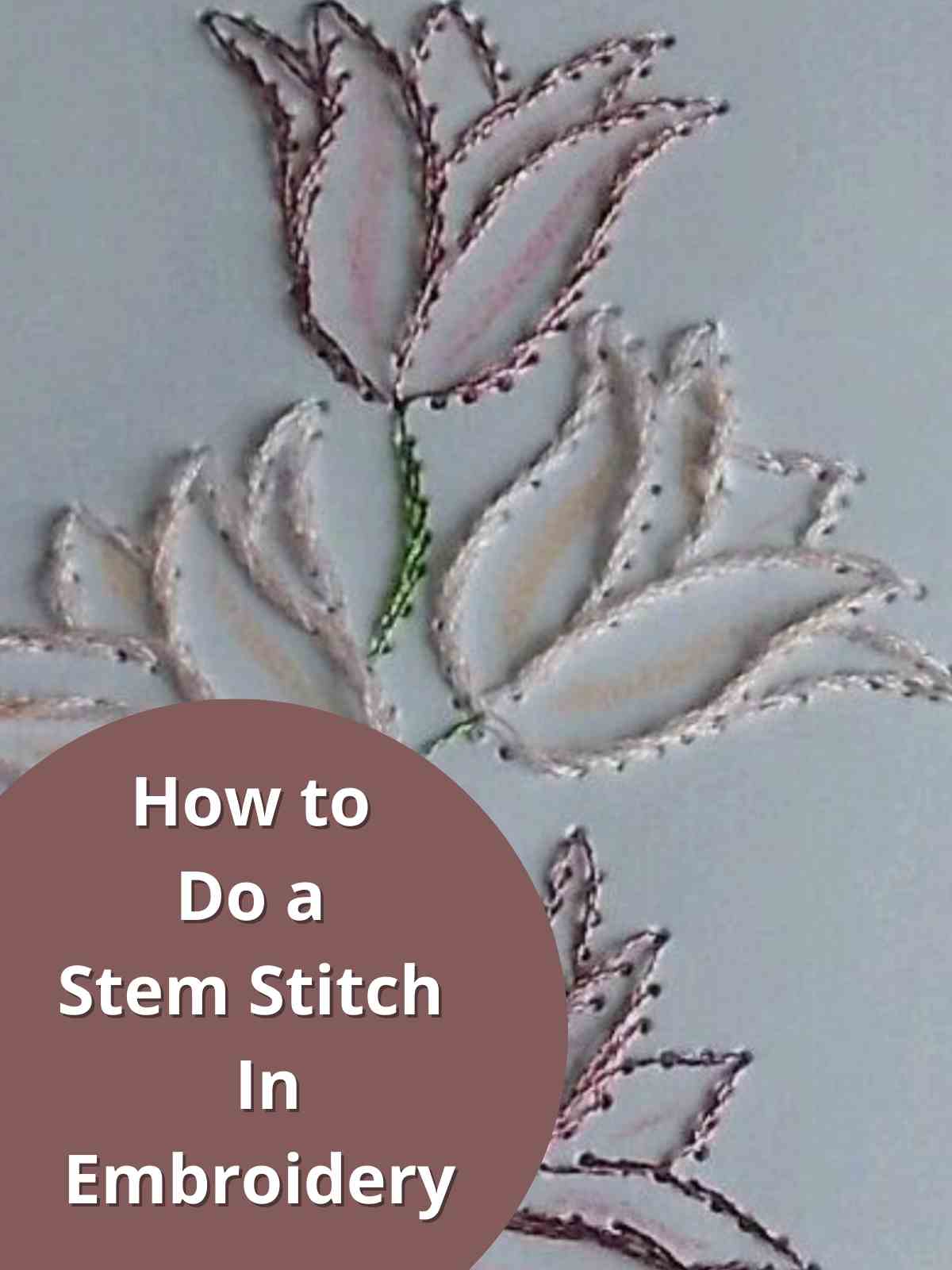 How to Do a Stem flower Stitch