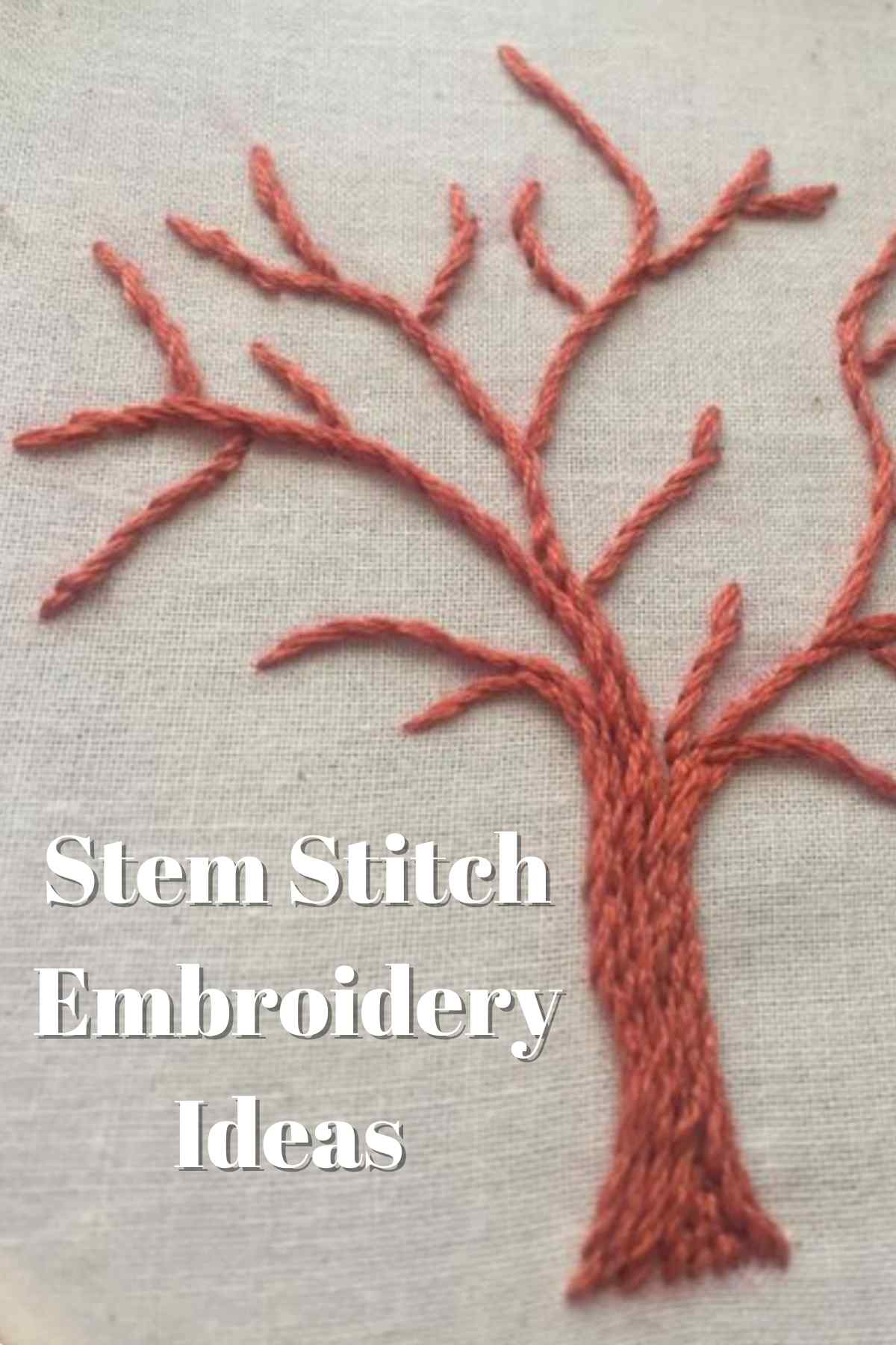 Ideas for stitching tree stems