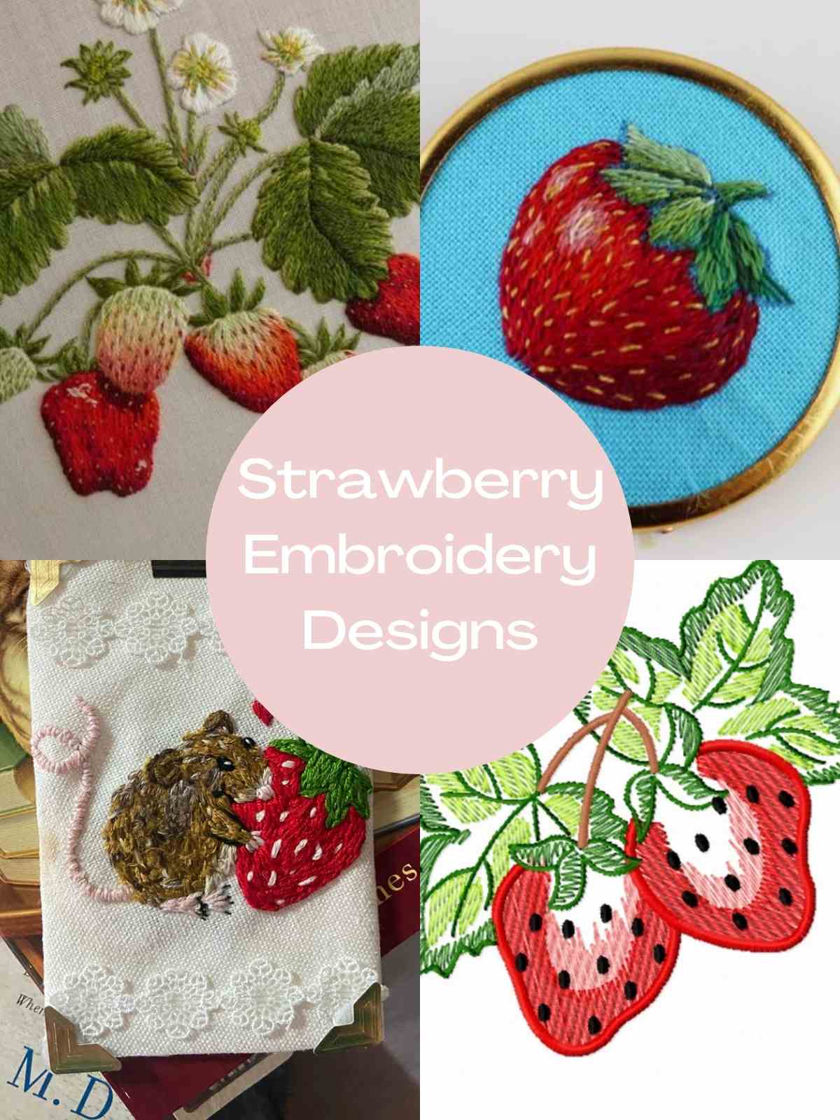 Strawberry Designs for cross stitch 