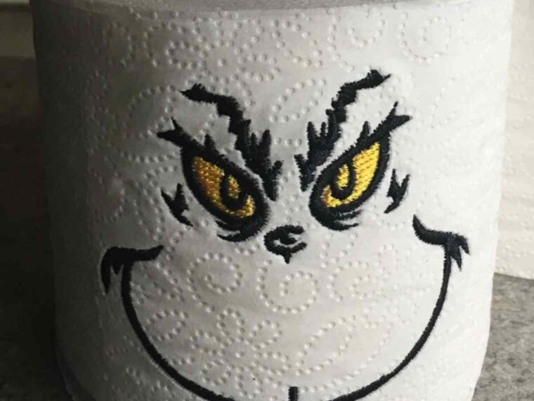 Toilet Paper Embroidery