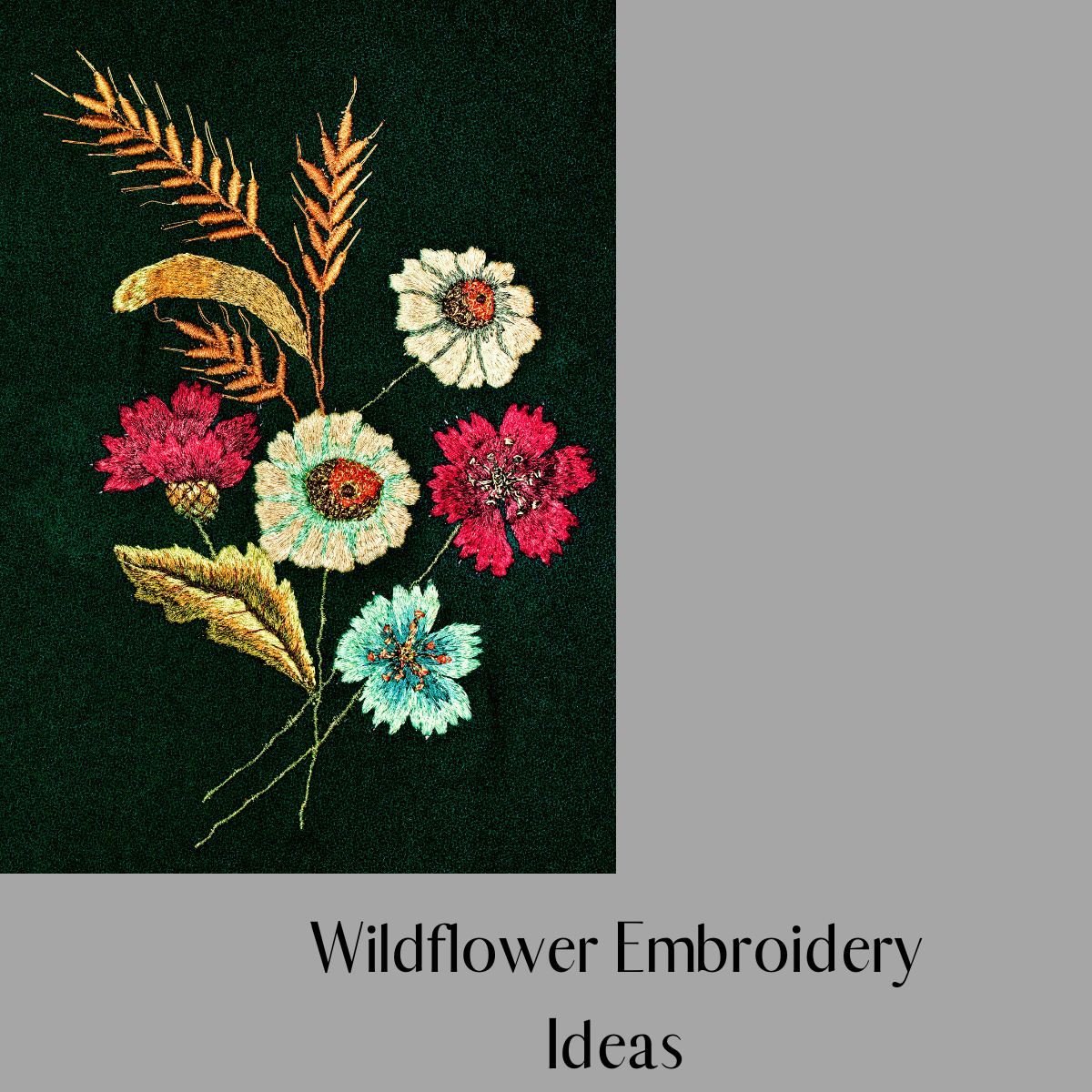 Wildflower embroidery