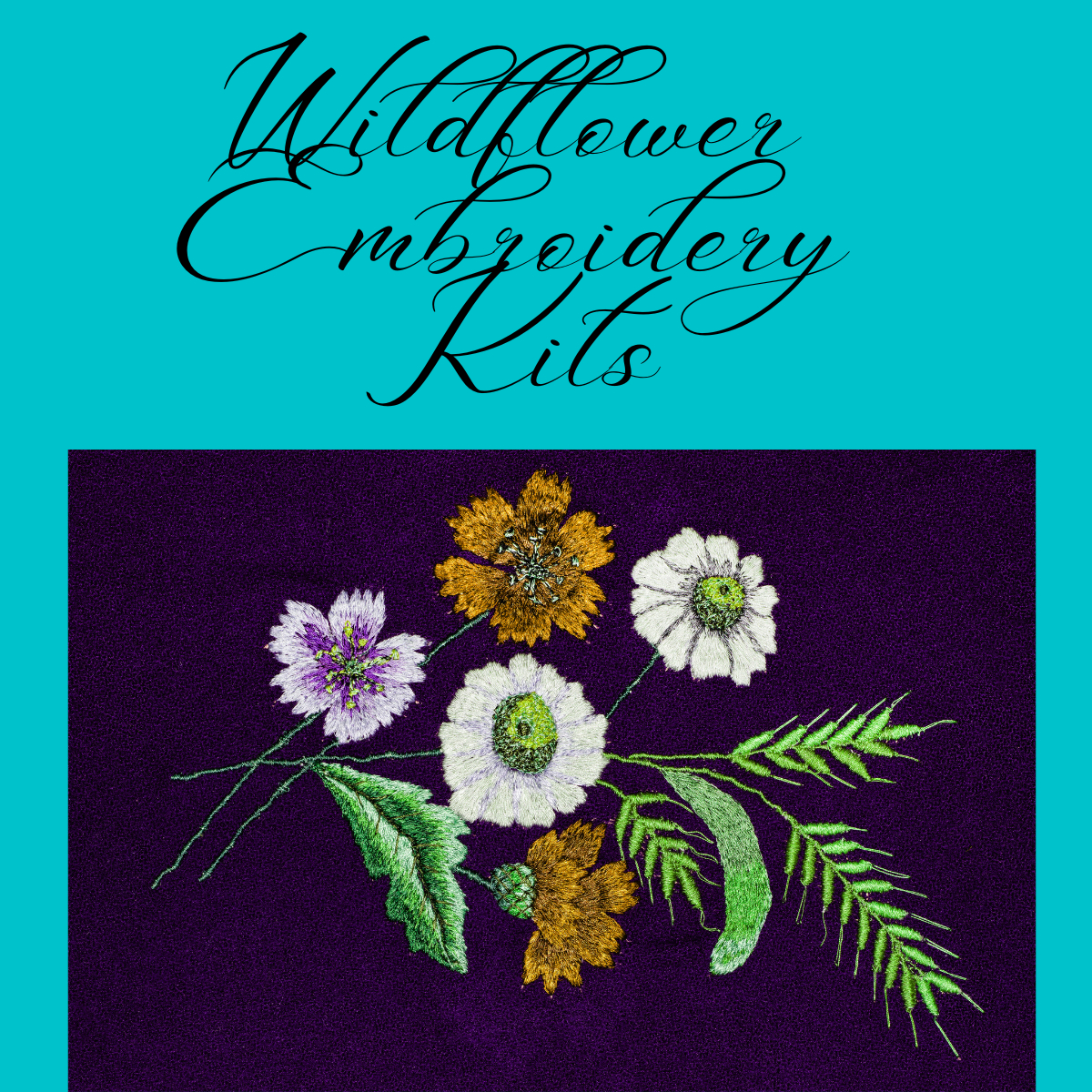 Embroidery kits flower bouquet 