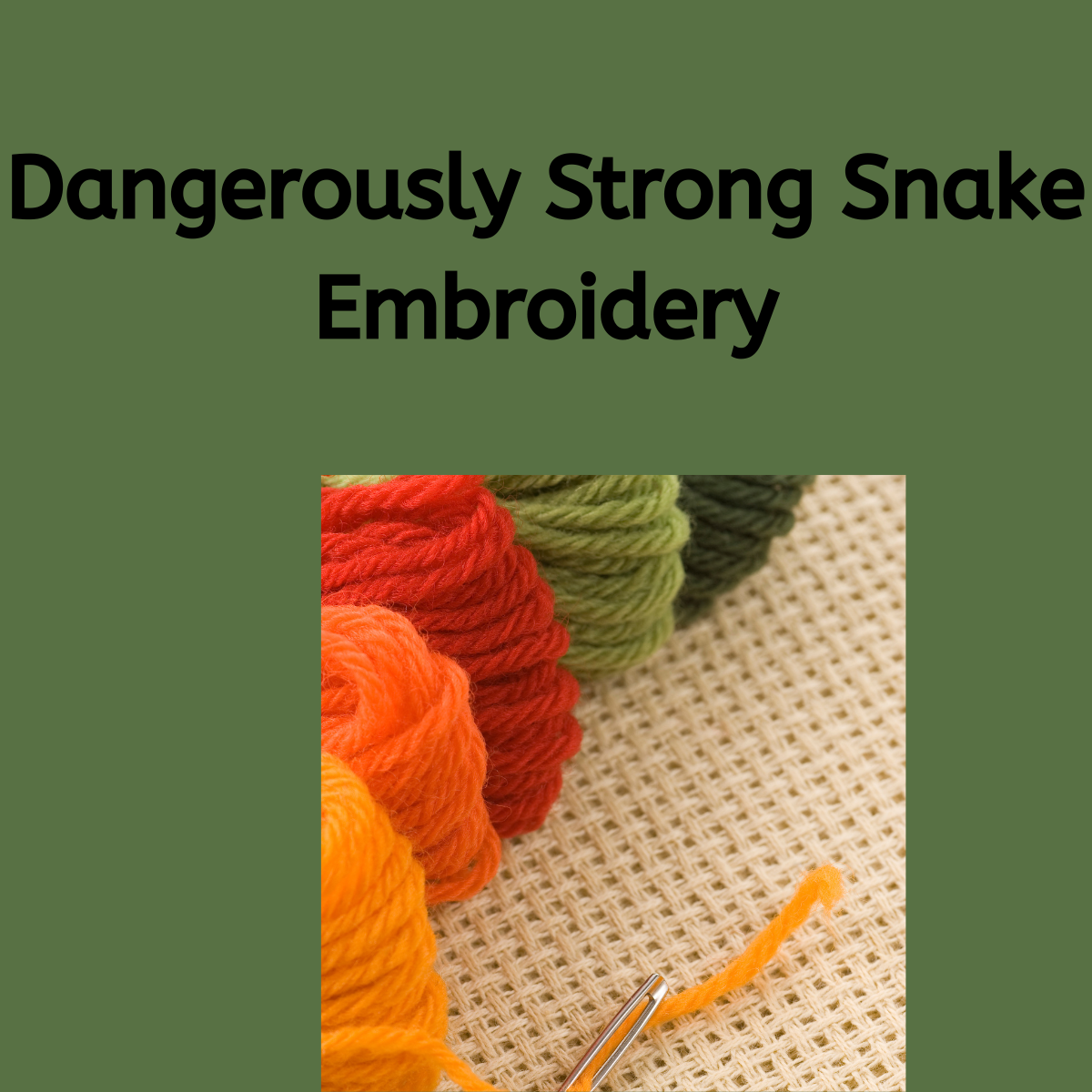 Snake embroidery ideas