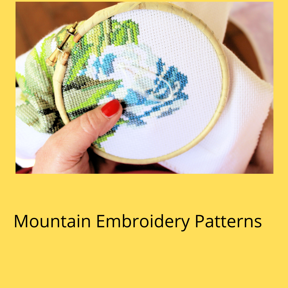 Easy patterns to embroider mountains
