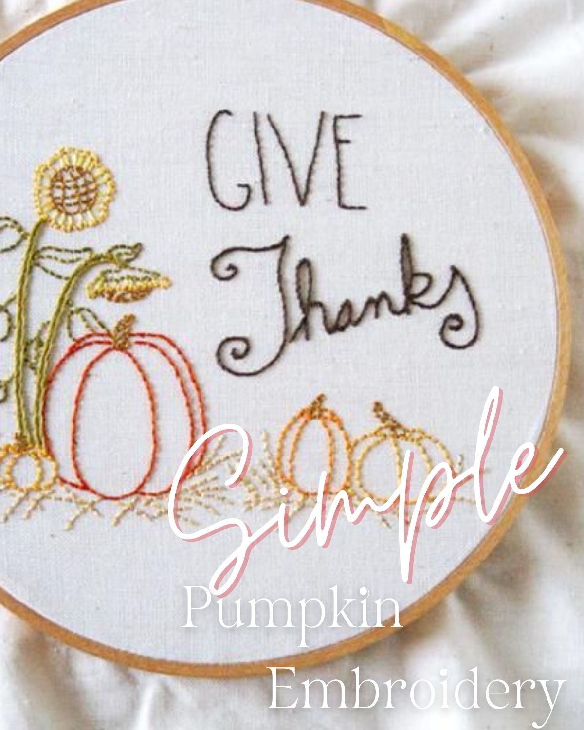 Give thanks fall cross stitch 
