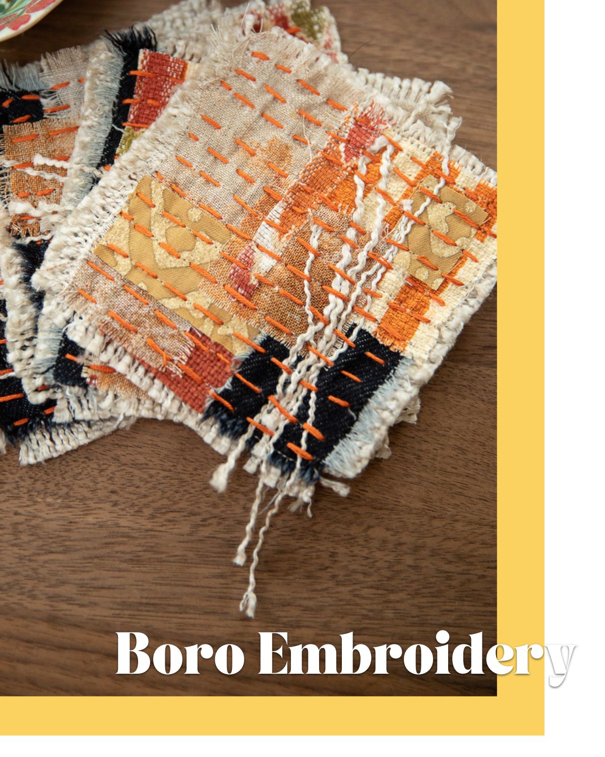 Boro patchwork embroidery 