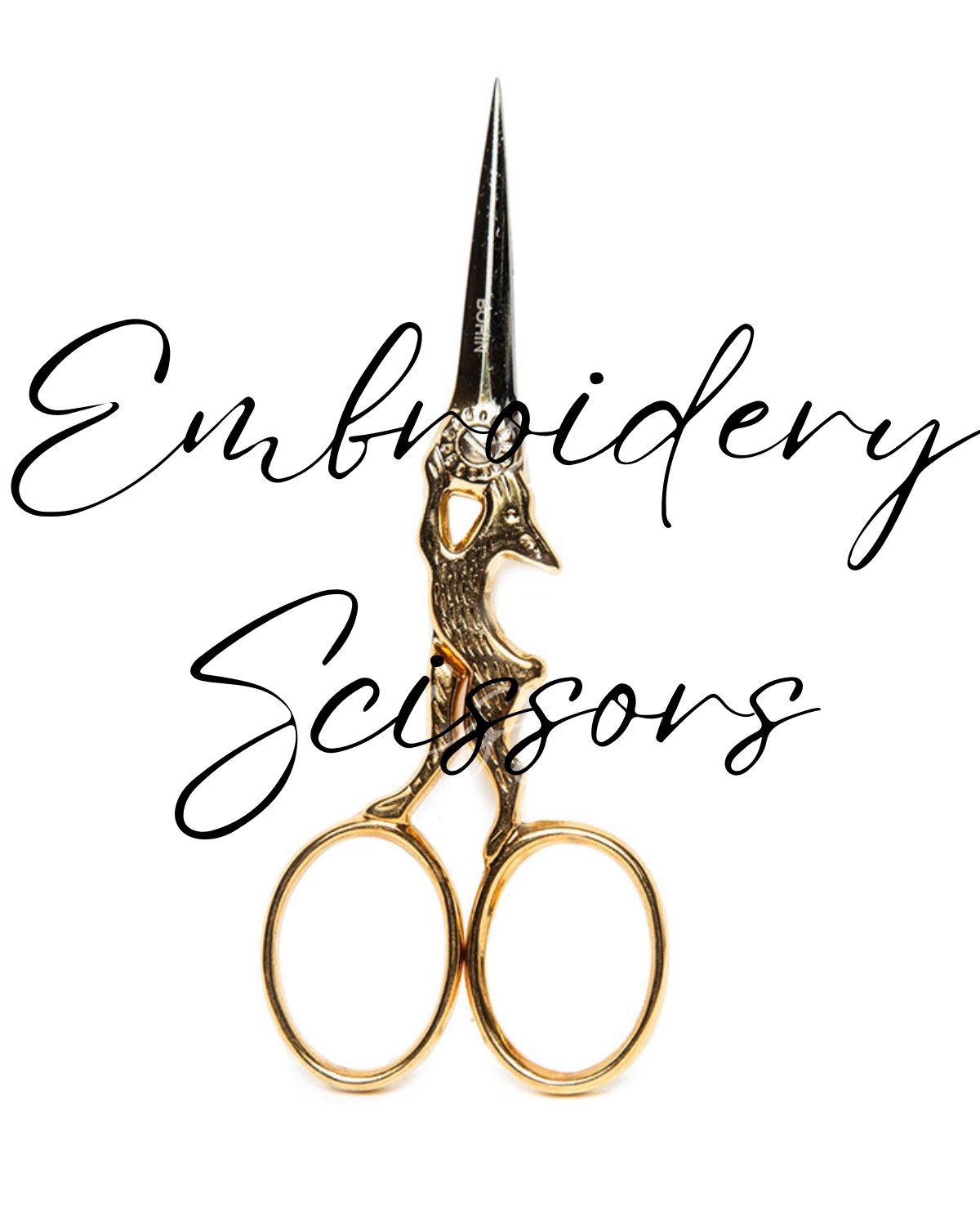 A pair of golden scissors
