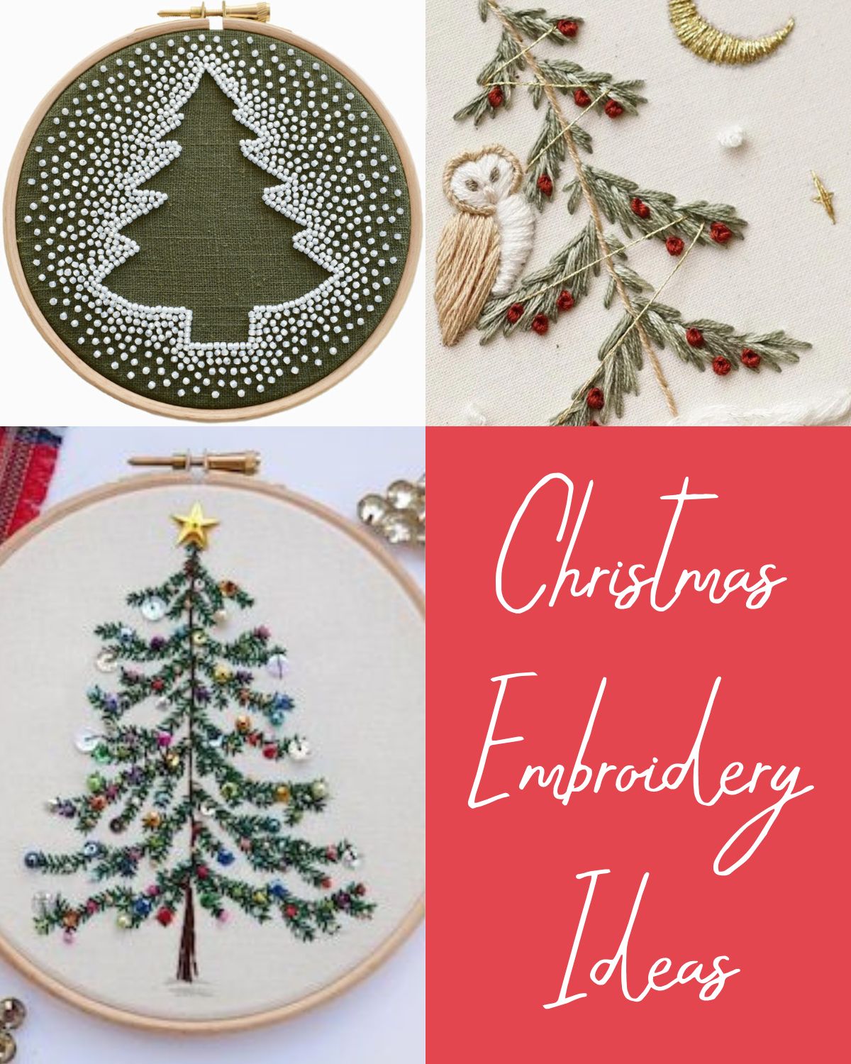 Three Christmas embroidery updates