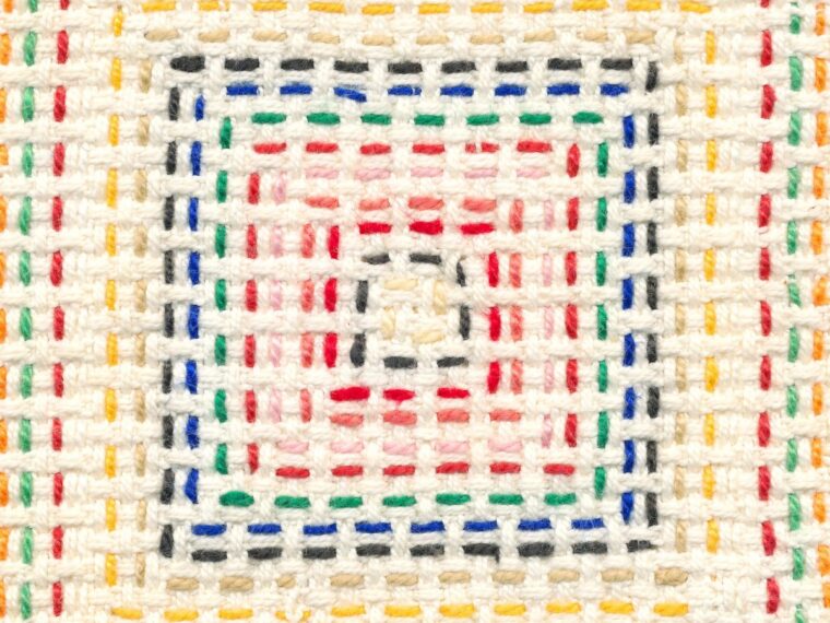 Embroidered square